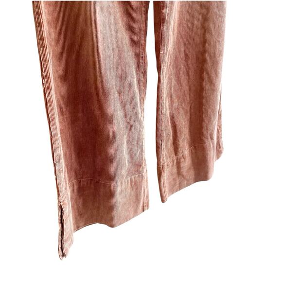 So Me Boutique Mallory Wide Leg Corduroy Pants In Rust Size Large Boho NWT - Picture 3 of 10